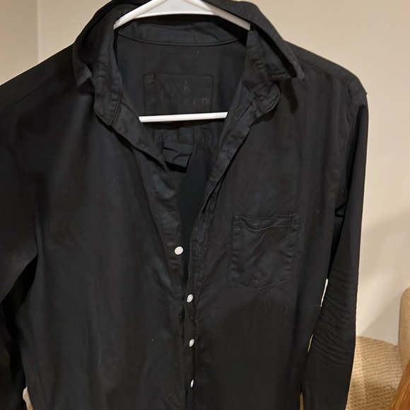 Frank & Eileen Mary Classic Shirtdress Famous Denim Black - Picture 2 of 11